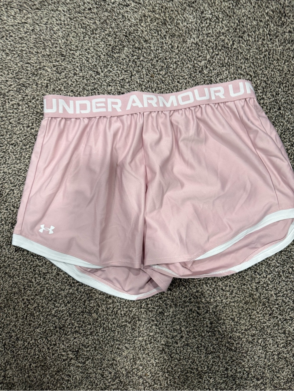 LG Pink Athletic Shorts with White Trim